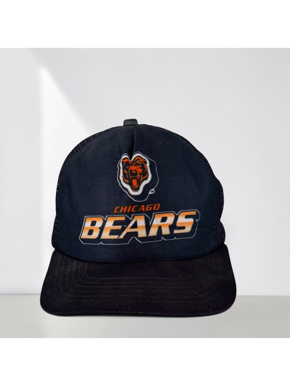 Vintage 80s Chicago Bears New Era Trucker Hat NFL Mesh Snapback Cap